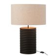 Table Lamp - Black and Grey - Threaded Ailanthus Wood