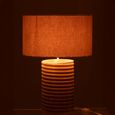 Table Lamp - Natural and Grey - Threaded Ailanthus Wood