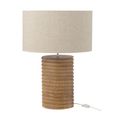 Table Lamp - Natural and Grey - Threaded Ailanthus Wood