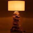 Table Lamp - Natural and White - Driftwood
