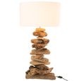 Table Lamp - Natural and White - Driftwood