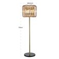 Channa Floor Lamp - Bronze - Glass and Metal