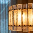Feline Floor Lamp - Antique Brass - Glass and Metal