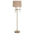 Josie Floor Lamp - Brushed Gold - Fabric and Metal
