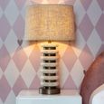 Blair Table Lamp - Round - Natural - Travertine