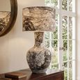 Cecile Table Lamp - Round - Black and White