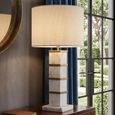 Celinae Table Lamp - Round - White - Marble