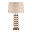 Blair Table Lamp - Round - Natural - Travertine