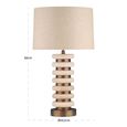 Blair Table Lamp - Round - Natural - Travertine