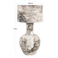 Cecile Table Lamp - Round - Black and White