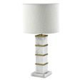 Celinae Table Lamp - Round - White - Marble