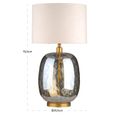 Ember Table Lamp - Round - Amber - Glass