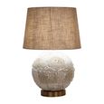 Jamie Table Lamp - Round - White and Gold