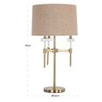 Josie Table Lamp - Round - Brushed Gold - Metal