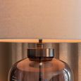 Monsoe Table Lamp - Round - Smoked Glass