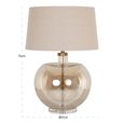 Jazzy Table Lamp - Round - Amber - Glass