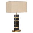 Levina Table Lamp - Black and Gold - Marble and Fabric