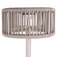 Lunar Outdoor Floor Lamp - Light Beige - Rope and Metal