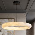 Solmira Chandelier - Round - White - Resin and Metal