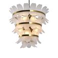 Ameline Chandelier - Antique Brass - Glass and Metal