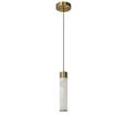 Auralith Chandelier - White and Brass - Metal