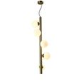 Elorie Chandelier - Antique Brass - Glass and Metal