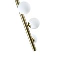 Elorie Chandelier - Antique Brass - Glass and Metal