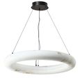 Solmira Chandelier - Round - White - Resin and Metal