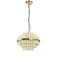 Zerine Chandelier - White - Resin and Metal