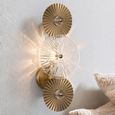 Aidan Wall Lamp - Brushed Gold - Glass and Metal