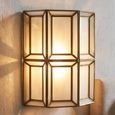 Amara Wall Lamp - Antique Brass - Glass and Metal