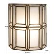 Amara Wall Lamp - Antique Brass - Glass and Metal