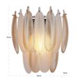 Chloe Wall Lamp - Antique Brass - Glass and Metal