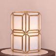 Ariana Hurricane Light - Antique Brass - Glass and Metal