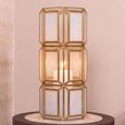 Emilia Hurricane Light - Antique Brass - Glass and Metal