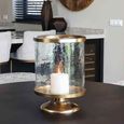 Jaysin Hurricane Light - Gold - Glass and Metal