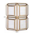 Ariana Hurricane Light - Antique Brass - Glass and Metal