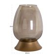 Aubine Hurricane Light - Gold - Glass and Metal