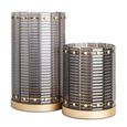Daylin Hurricane Light - Large - Gold and Smoke - Glass and Metal