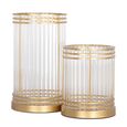 Dyara Hurricane Light - Large - Gold - Glass and Metal