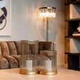 Dyara Hurricane Light - Large - Gold - Glass and Metal