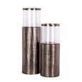Faylen Hurricane Light - Small - Bronze - Glass and Metal