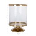 Jaysin Hurricane Light - Gold - Glass and Metal