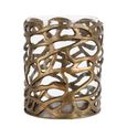 Mase Hurricane Light - Antique Brass - Glass and Metal
