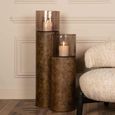 Mayce Hurricane Light - Large - Gold - Glass and Metal