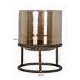 Ropia Hurricane Light - Antique Brass - Glass and Metal