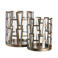 Shandy Hurricane Light - Large - Antique Brass - Glass and Metal
