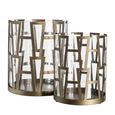 Shandy Hurricane Light - Small - Antique Brass - Glass and Metal