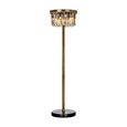 Dagmar Glass and Bronze Metal Floor Lamp