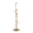 Luva Glass and Gold Metal Floor Lamp